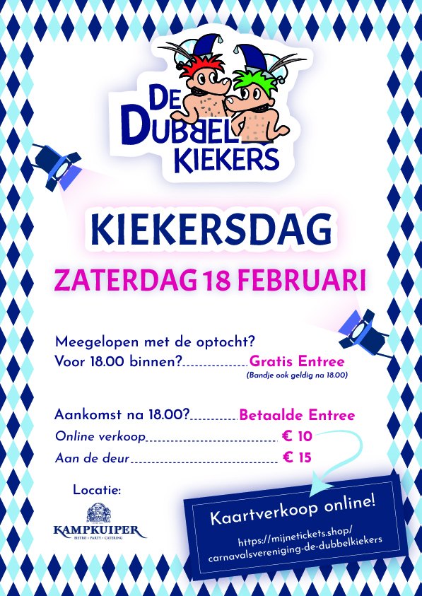 Kaartverkoop Kiekersdag
